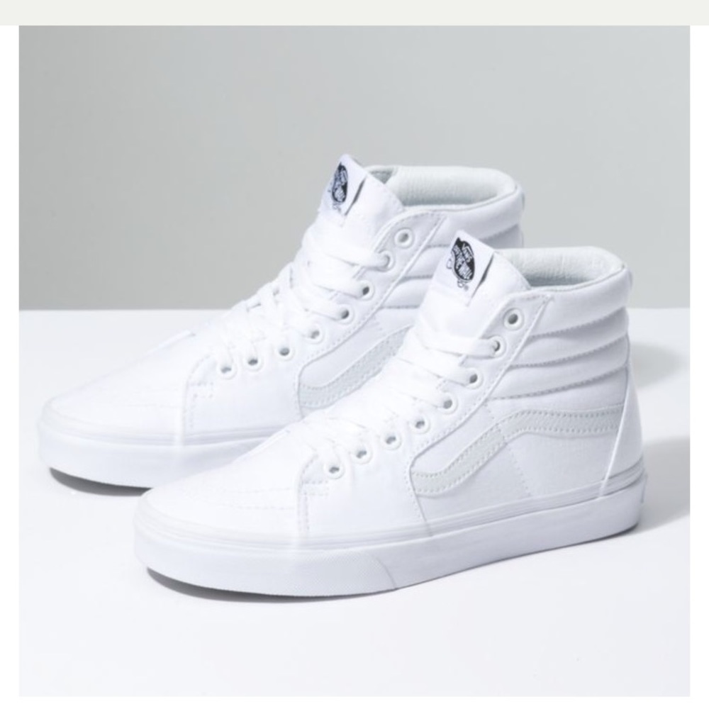 White high top vans